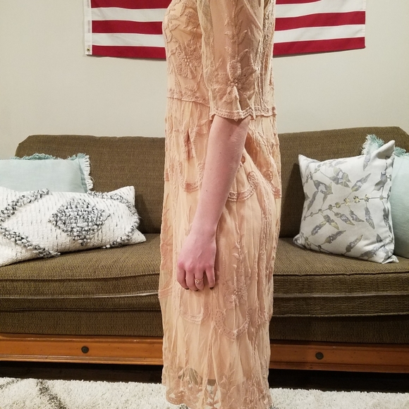 All in Pink Lace Dress - Picture 3 of 10